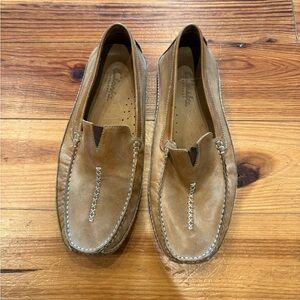 Clarks Men's Brown Leather Slip-On Loafers